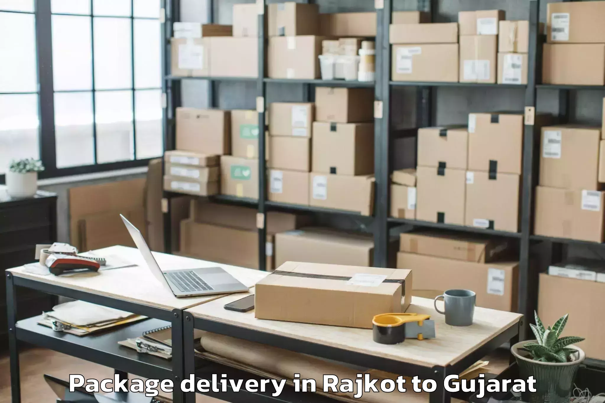 Reliable Rajkot to Hazira Port Package Delivery